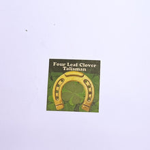 Load image into Gallery viewer, Four leaf Clover talisman (authentic leaf)