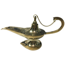Load image into Gallery viewer, Brass Aladin Lamp (7'')