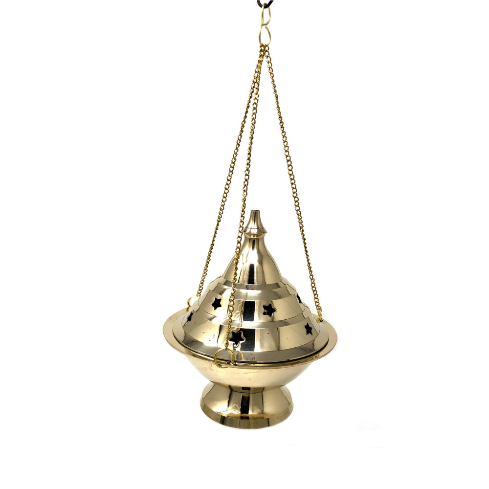 Brass Hanging Cone Burner (Large)