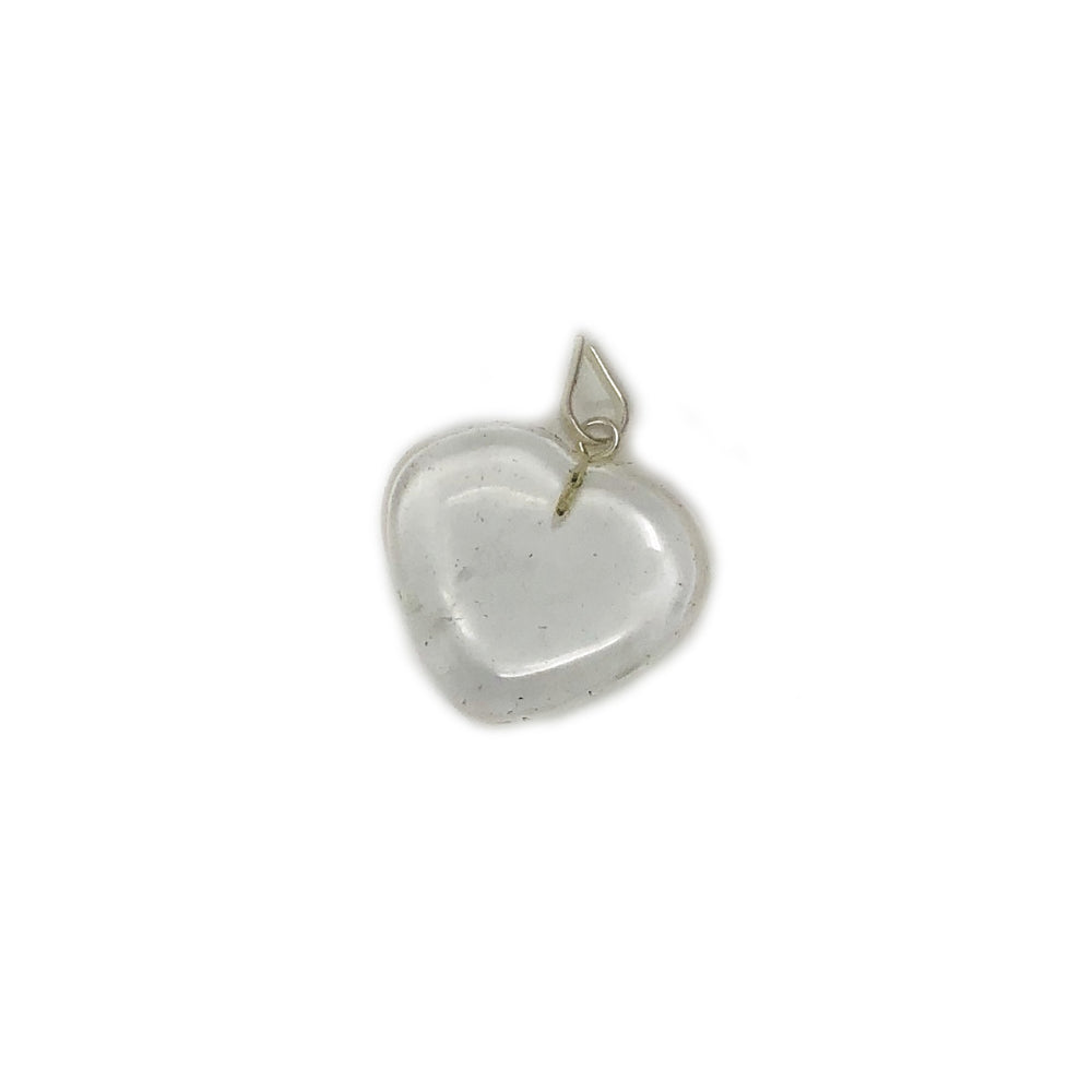 Heart shaped pendants Clear Quartz 1inches