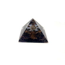 Load image into Gallery viewer, Orgone Energy Pyramid Amethyst with Metatron #18- 50-55 MM