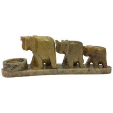 Load image into Gallery viewer, Stone 3 Elephant in line Burner.