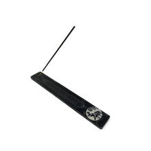 Load image into Gallery viewer, Stone Incense Burner Ash Catcher, Black Elephant 10inch