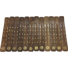 Load image into Gallery viewer, Wood Zodiac Incense Burners (pack of 12)