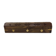 Load image into Gallery viewer, Wooden Coffin Box (Cannabis)