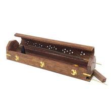 Load image into Gallery viewer, Wooden Coffin Box (Om)