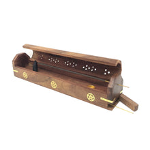 Load image into Gallery viewer, Wooden Coffin Box (Pentacle)
