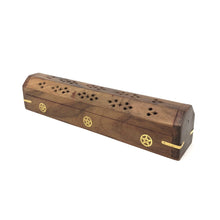 Load image into Gallery viewer, Wooden Coffin Box (Pentacle)