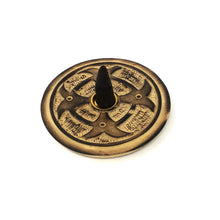 Load image into Gallery viewer, Wooden Round Incense )( Cone Burner (Pack of 12) Cross