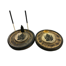 Load image into Gallery viewer, Wooden Round Incense )( Cone Burner (Pack of 12) Painted Ganesha