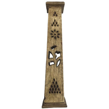 Load image into Gallery viewer, Wooden Tower Burner, Burned 12inch