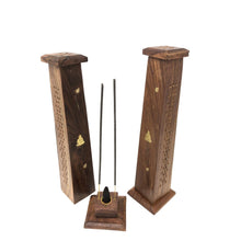 Load image into Gallery viewer, Wooden Tower Burners 12inch Buddha
