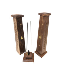 Load image into Gallery viewer, Wooden Tower Burners 12inch Buddha
