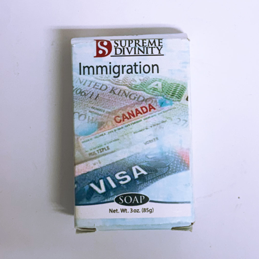 Immigration bath soap