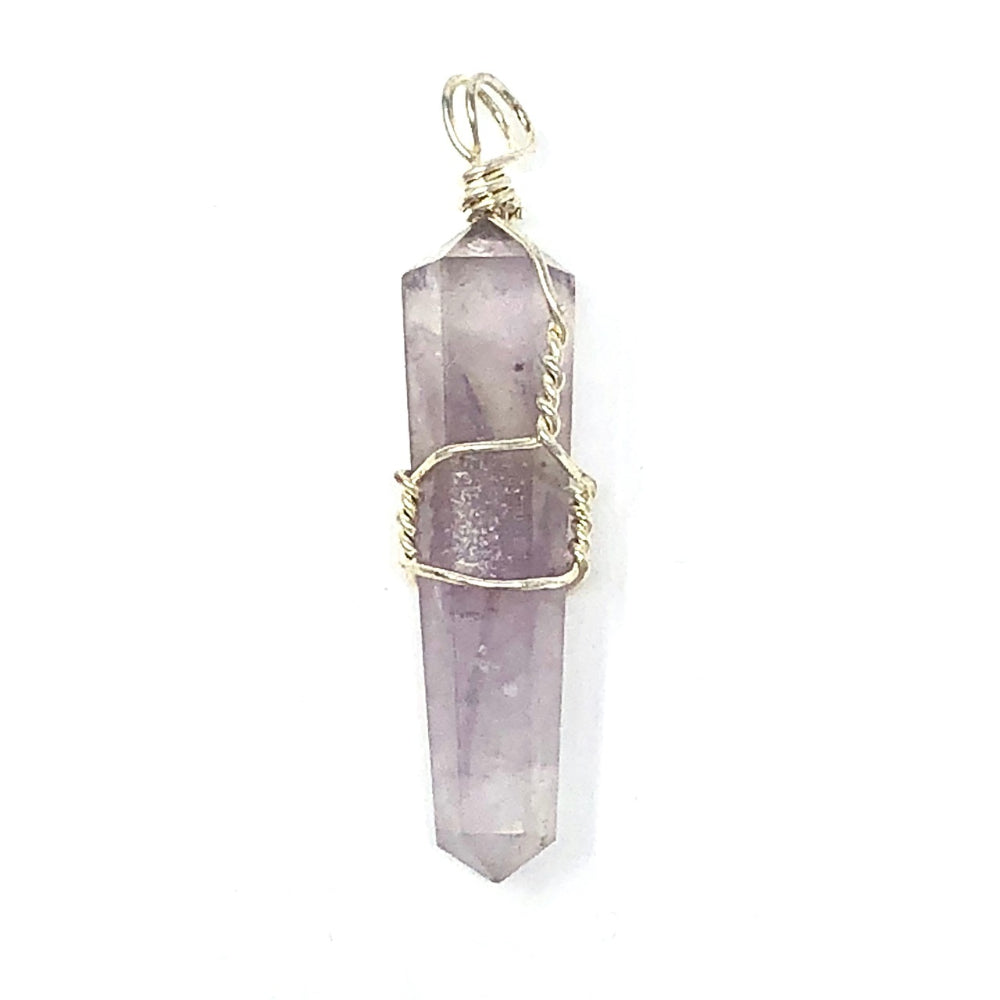 Amethyst Pendant Wire Wrapped