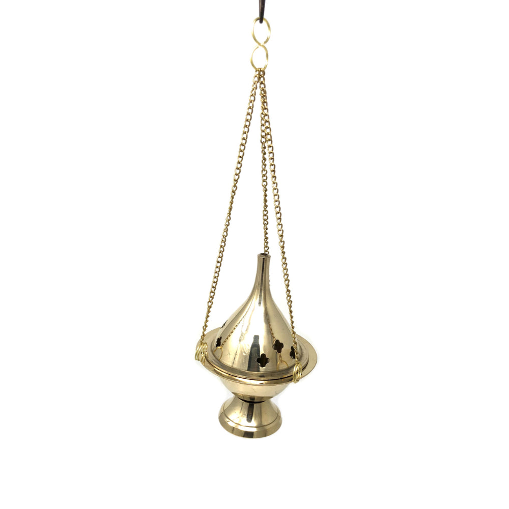 Brass Hanging Cone Burner (Small)
