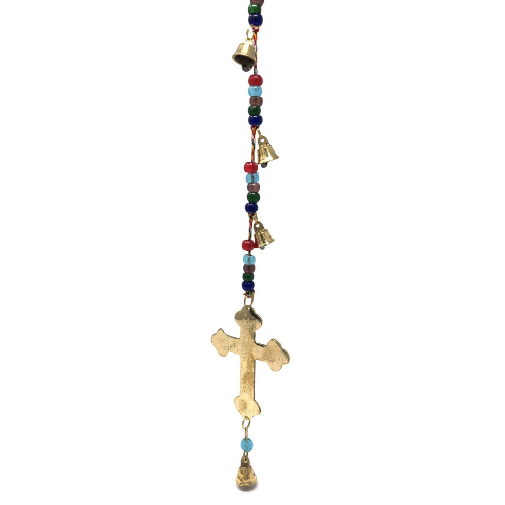 Brass Wind Chime String with Cross