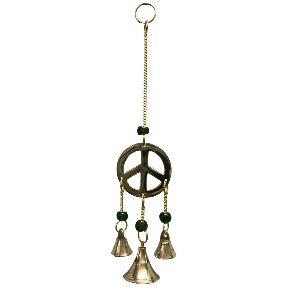 Brass Wind Chime with bells Peace