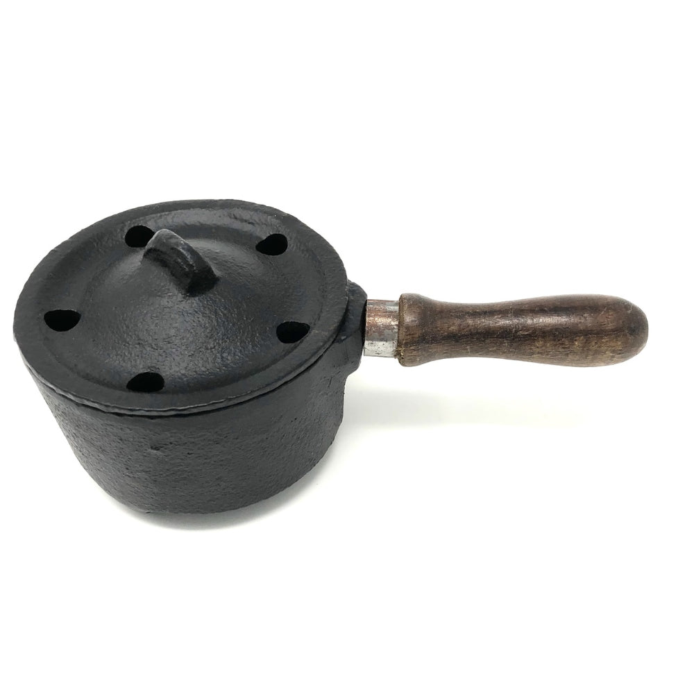 Cast Iron Couldron with Wooden Handle 5inch (Pan)