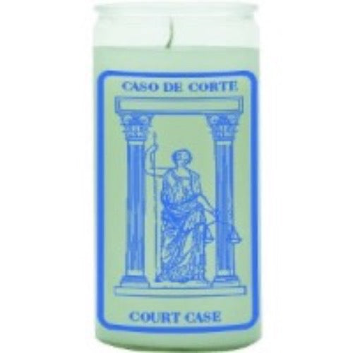 14 Days Court case glass candle
