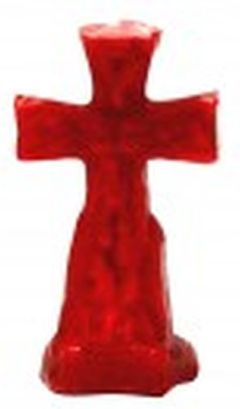 Cross candle red
