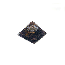 Load image into Gallery viewer, Orgone Energy Pyramid Amethyst with Metatron #18- 50-55 MM
