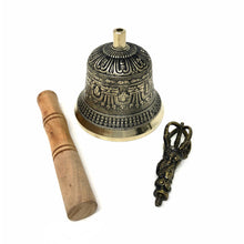 Load image into Gallery viewer, Tibetan Bell ( Large) With Wood Striker

