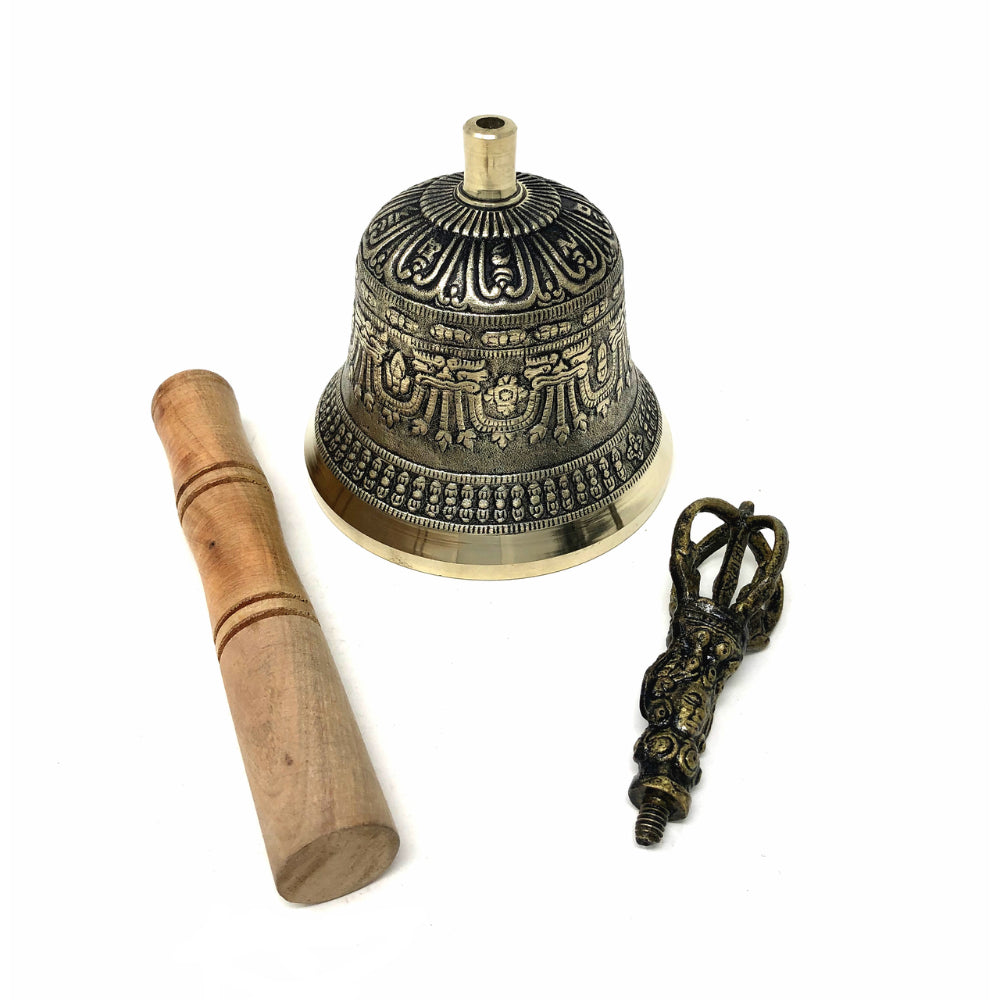 Tibetan Bell ( Large) With Wood Striker