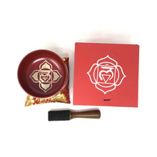 Load image into Gallery viewer, Tibetan Singing Bowl 7 Chakra Red, Root Chakra (Muladhara)
