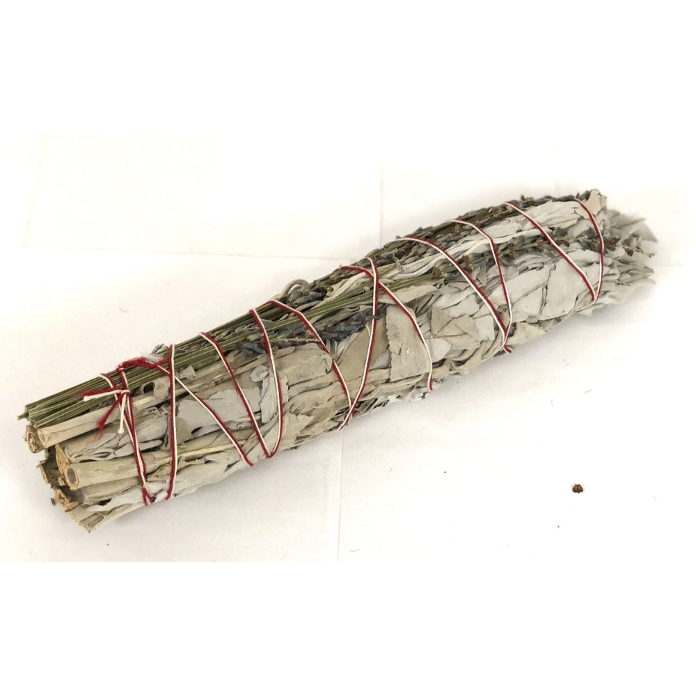White Sage with lavender Smudge(9'')