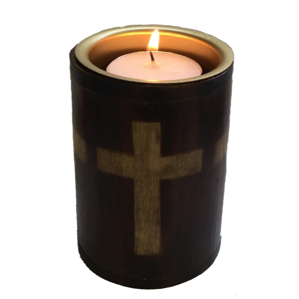 Wooden Bamboo Charcoal )( Cone Burner 3inch Cross