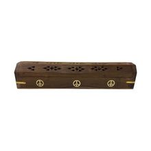 Load image into Gallery viewer, Wooden Coffin Box (Peace)
