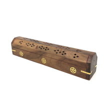 Load image into Gallery viewer, Wooden Coffin Box (Pentacle)
