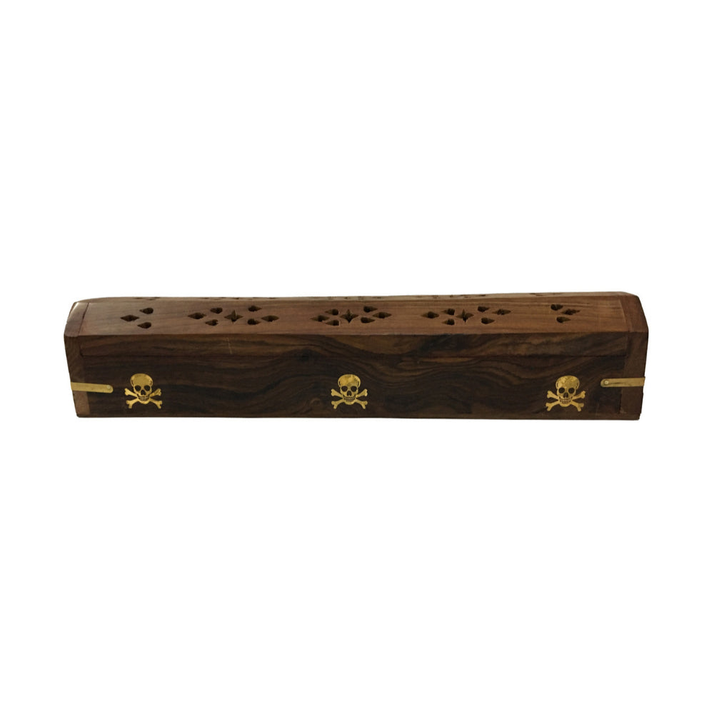 Wooden Coffin Box (Skull)