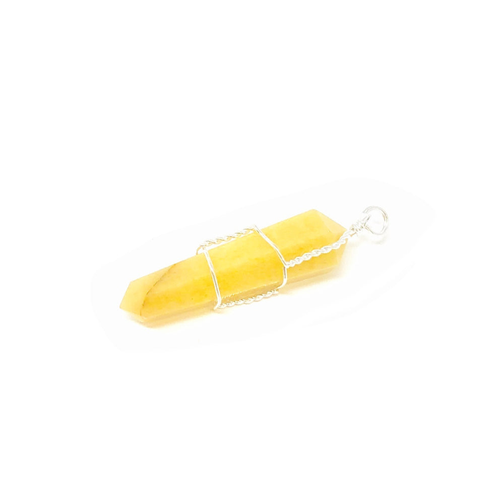 Yellow Aventurine Wire wrapped Pendant